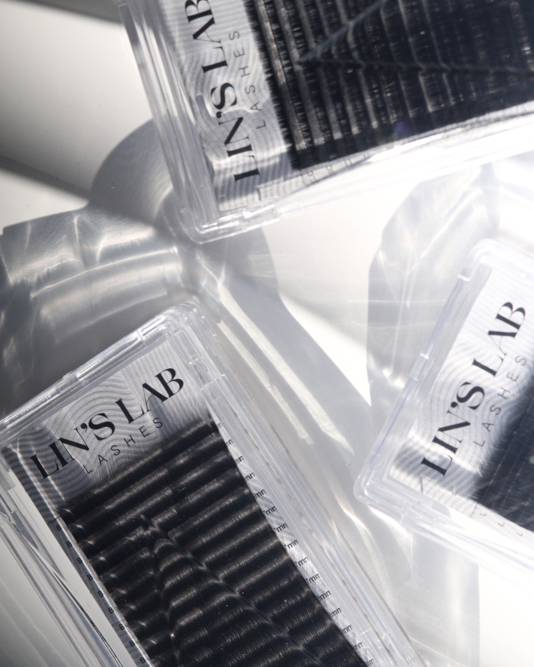 Matte Platinum Camellia Lash trays