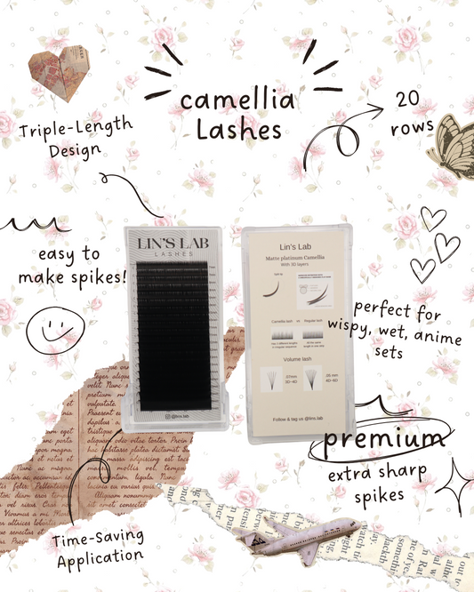 Matte Platinum Camellia Lash trays